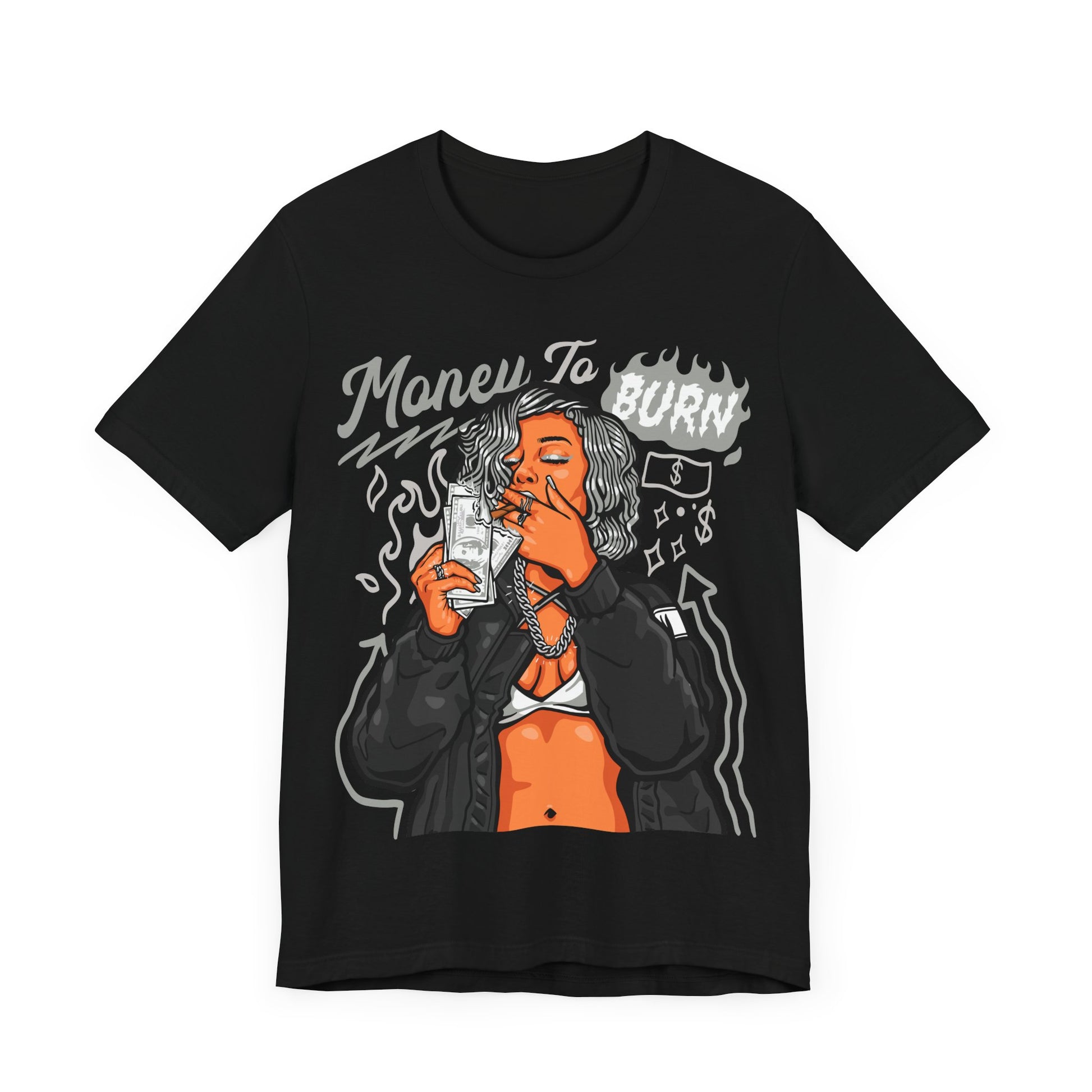 MONEY TO BURN PREMIUM Unisex Jersey Short Sleeve Tee