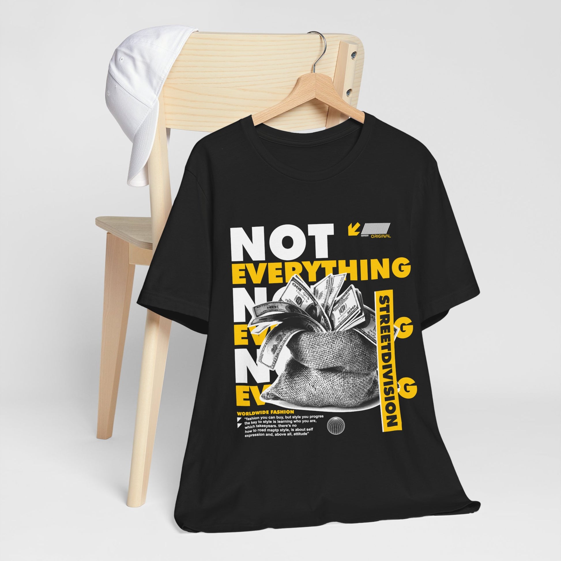 NOT EVERYTHING IS ABOUT MONEY PREMIUM Unisex Jersey Short Sleeve Tee