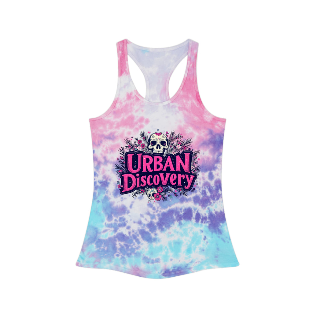 URBAN DISCOVERY PREMIUM Tie Dye Racerback Tank Top
