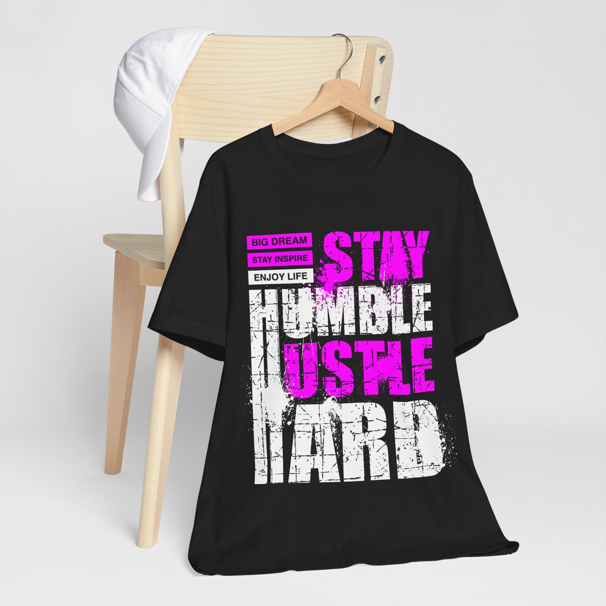 STAY HUMBLE HUSTLE HARD PREMIUM Unisex Jersey Short Sleeve Tee