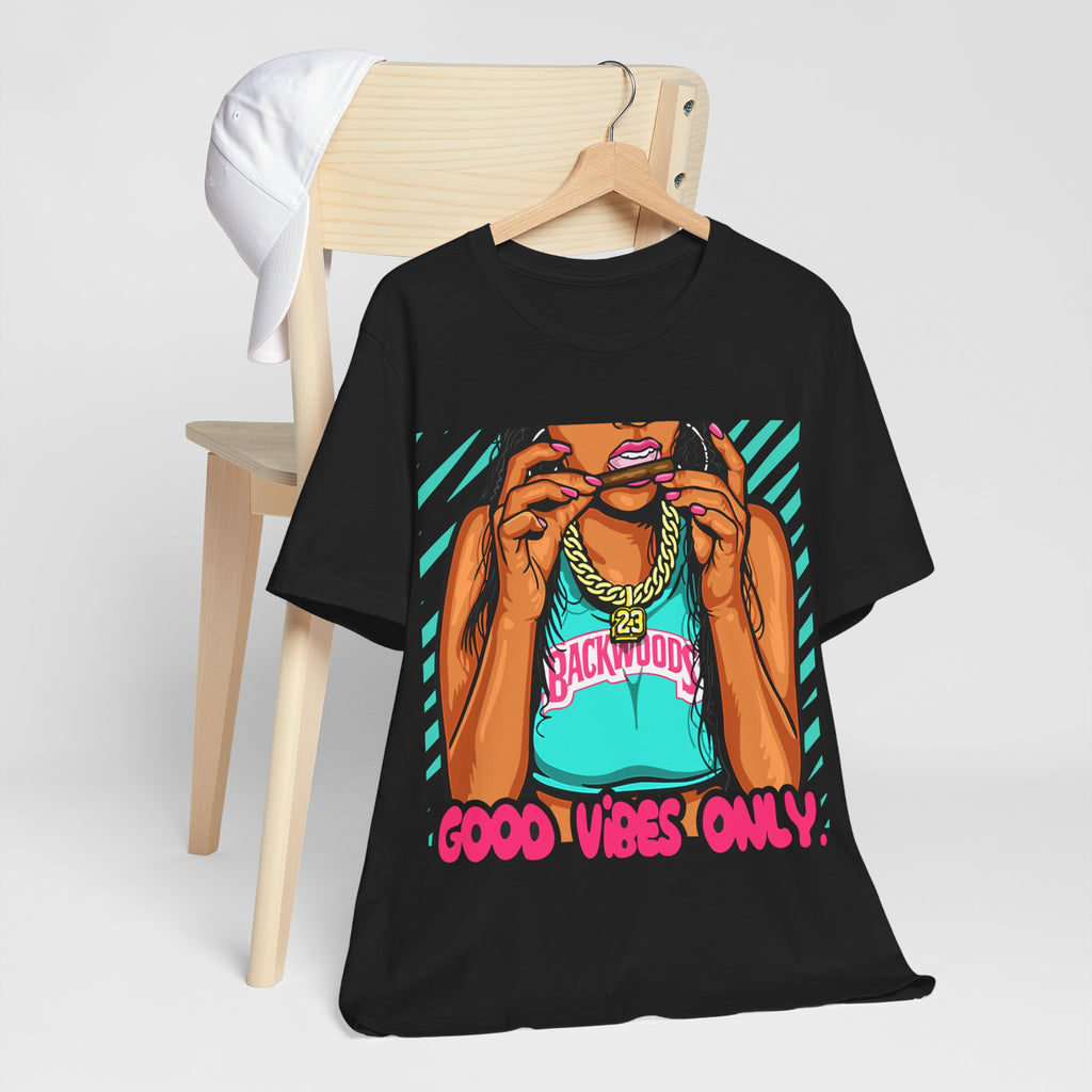 GOOD VIBES ONLY PREMIUM Unisex Jersey Short Sleeve Tee