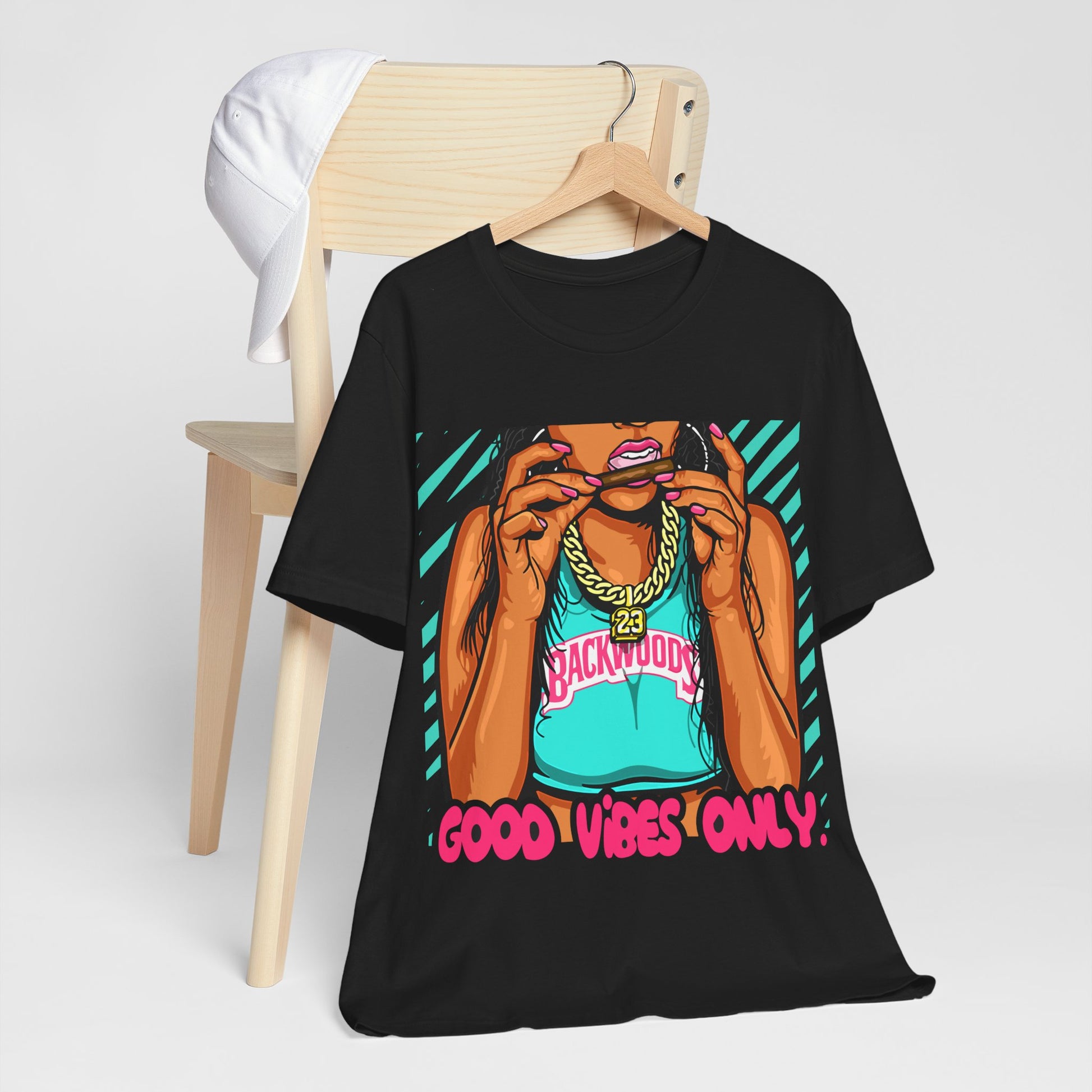 GOOD VIBES ONLY PREMIUM Unisex Jersey Short Sleeve Tee