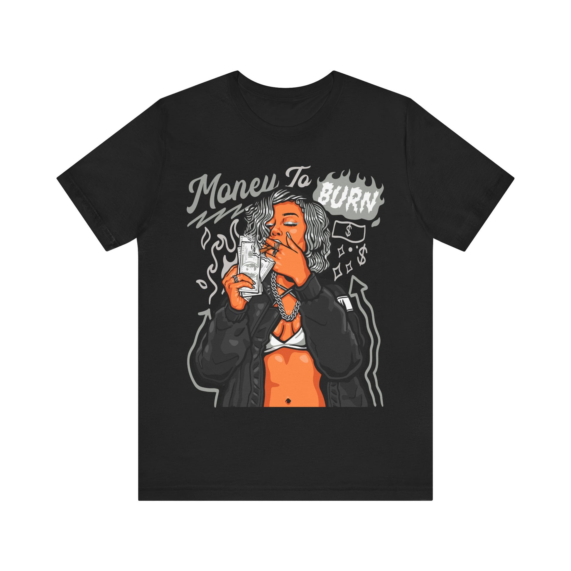 MONEY TO BURN PREMIUM Unisex Jersey Short Sleeve Tee