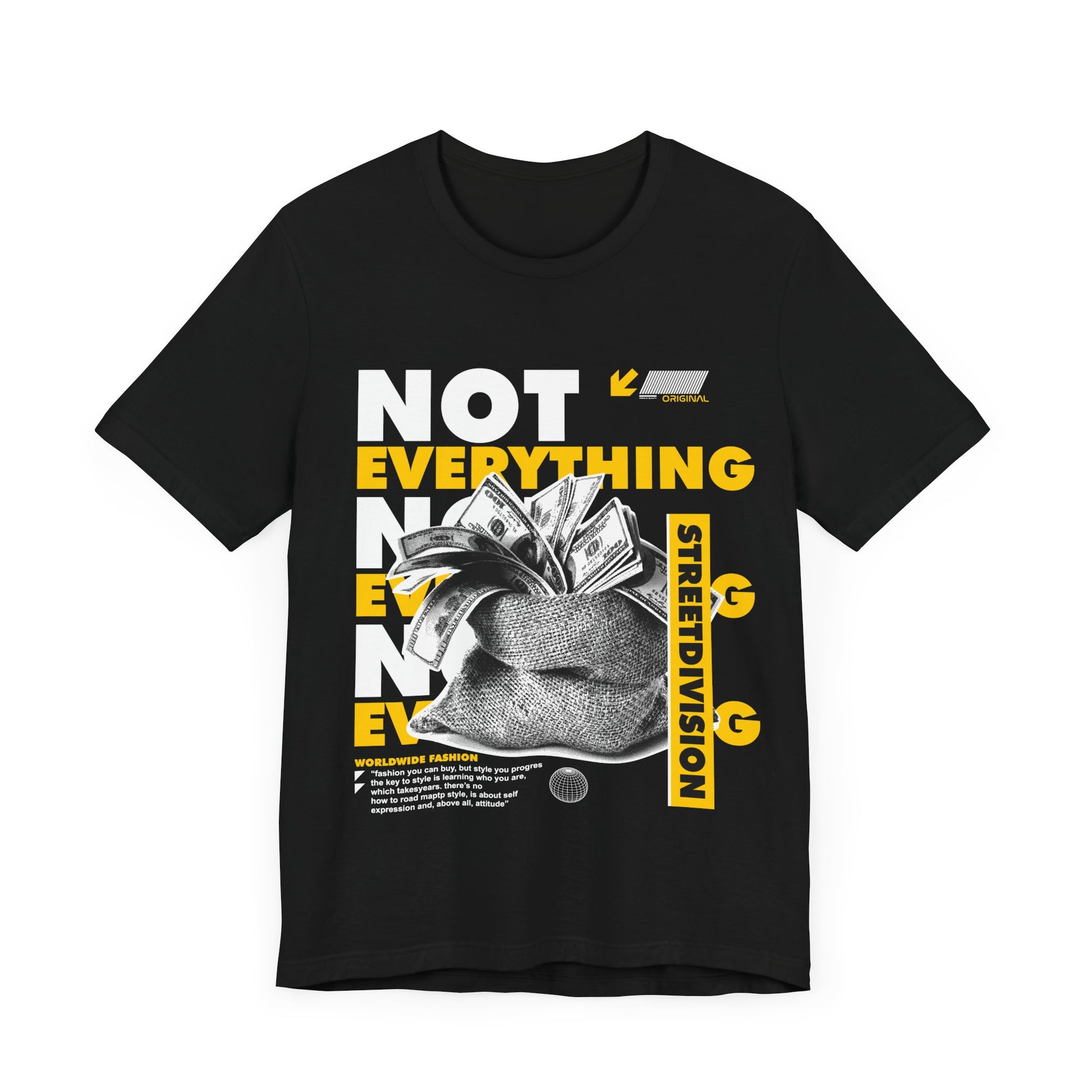 NOT EVERYTHING IS ABOUT MONEY PREMIUM Unisex Jersey Short Sleeve Tee
