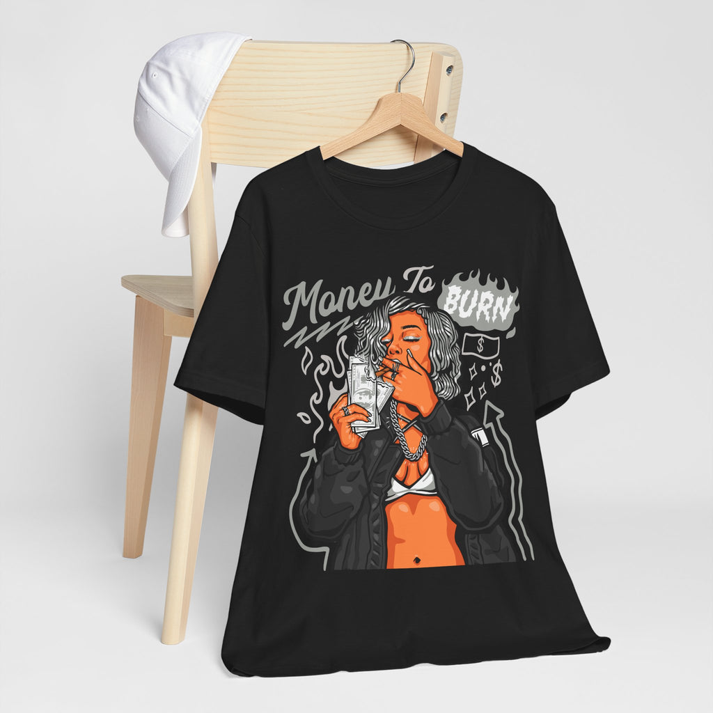 MONEY TO BURN PREMIUM Unisex Jersey Short Sleeve Tee
